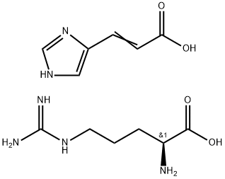 L-arginine mono[3-(1H-imidazol-4-yl)acrylate] Structure