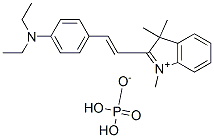 2-[2-[4-(二乙基氨基)苯基]乙烯基]-1,3,3-三甲基-3H-吲哚翁磷酸盐, 75535-16-9, 结构式