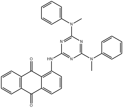 1-[[4,6-bis(methylphenylamino)-1,3,5-triazin-2-yl]amino]anthraquinone Structure