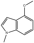 4-甲氧基-1-甲基吲哚, 7556-35-6, 结构式