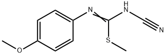 1-CYANO-3-(4-METHOXYPHENYL)-2-METHYLISOTHIOUREA Structure