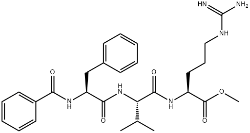 benzoyl-L-phenylalanyl-L-valyl-L-arginine-L-methyl ester Structure