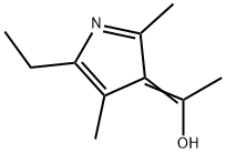 Ethanol, 1-(5-ethyl-2,4-dimethyl-3H-pyrrol-3-ylidene)- (9CI) Structure