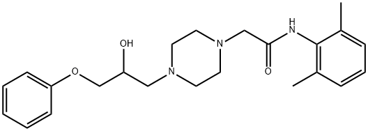 Desmethyl Ranolazine 化学構造式