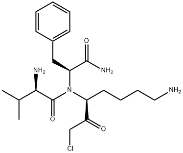 D-VAL-PHE-LYS CHLOROMETHYL KETONE, DIHYDROCHLORIDE 化学構造式