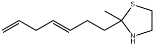 2-[(3E)-hepta-3,6-dienyl]-2-methyl-thiazolidine Struktur
