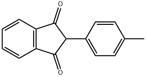 2-(4-メチルフェニル)-1H-インデン-1,3(2H)-ジオン 化学構造式