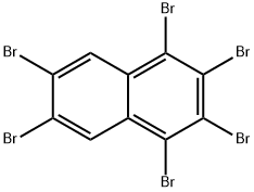 1,2,3,4,6,7-hexabromonaphthalene Structure