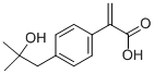 2-[p-(2-Methyl-2-hydroxypropyl)phenyl]propenoic Acid Structure