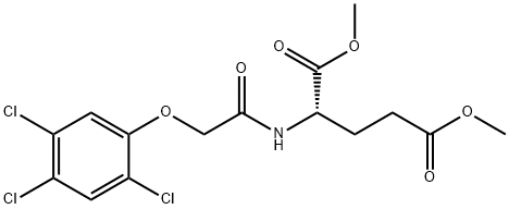 N-[(2,4,5-Trichlorophenoxy)acetyl]-L-glutamic acid dimethyl ester,75627-01-9,结构式