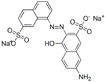 75627-21-3 7-amino-4-hydroxy-3-[(7-sulpho-1-naphthyl)azo]naphthalene-2-sulphonic acid, sodium salt