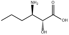(2R,3R)-3-氨基-2-羟基己酸 结构式
