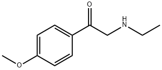 Ethanone, 2-(ethylamino)-1-(4-methoxyphenyl)- (9CI) Structure