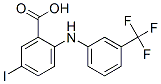 Benzoic  acid,  5-iodo-2-[[3-(trifluoromethyl)phenyl]amino]- 结构式