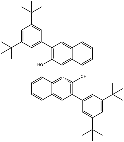 (R)-3,3'-Bis(3,5-di-tert-butylphenyl)-[1,1'-binapthalene]-2,2'-diol Struktur