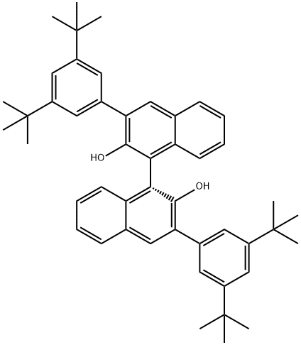 (R)-3,3'-ビス(3,5-ジ-TERT-ブチルフェニル)-[1,1'-BINAPタレン]-2,2'-ジオール 化学構造式