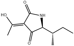 4-乙酰基-5-羟基-2-仲-丁基-2-吡咯啉-3-酮 结构式