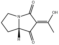 1H-Pyrrolizine-1,3(2H)-dione,tetrahydro-2-(1-hydroxyethylidene)-,[S-(Z)]-(9CI) Structure