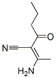 Hexanenitrile,  2-(1-aminoethylidene)-3-oxo- Structure