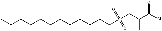3-ドデシルスルホニル-2-メチルプロピオニルクロリド 化学構造式