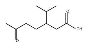 6-oxo-3-propan-2-yl-heptanoic acid 结构式