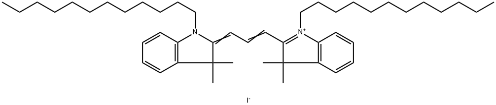 1,1'-DIDODECYL-3,3,3',3'-TETRAMETHYLINDOCARBOCYANINE PERCHLORATE Structure