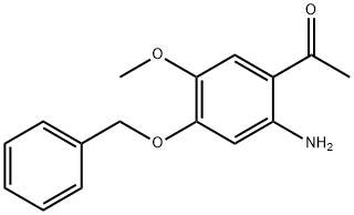 1-(2-氨基-4-苄氧基-5-甲氧基苯基)乙酮, 75665-73-5, 结构式