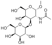 Methyl 2-Acetamido-2-Deoxy-3-O-(b-D-Galactopyranosyl)-a-D-Galactopyranoside, 75669-79-3, 结构式