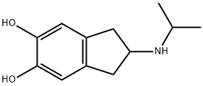 1H-Indene-5,6-diol, 2,3-dihydro-2-[(1-methylethyl)amino]- (9CI) 结构式