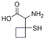 Cyclobutaneacetic acid, alpha-amino-1-mercapto- (9CI) Structure