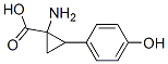 Cyclopropanecarboxylic acid, 1-amino-2-(4-hydroxyphenyl)- (9CI) Structure