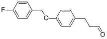 3-[4-(4-FLUORO-BENZYLOXY)-PHENYL]-PROPIONALDEHYDE 化学構造式