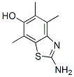6-Benzothiazolol,  2-amino-4,5,7-trimethyl- Struktur