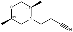 4-Morpholinepropanenitrile,2,5-dimethyl-,cis-(9CI) Structure