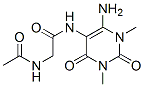 Acetamide,  2-(acetylamino)-N-(6-amino-1,2,3,4-tetrahydro-1,3-dimethyl-2,4-dioxo-5-pyrimidinyl)- Structure