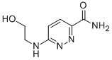 3-Pyridazinecarboxamide, 6-[(2-hydroxyethyl)amino]- Structure