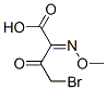 4-Bromo-2-methoxyimino-3-oxobutyric acid,75689-09-7,结构式