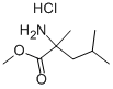2-氨基-2,4-二甲基戊酸甲酯盐酸盐, 75691-29-1, 结构式