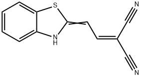 Malononitrile, [2-(2-benzothiazolinylidene)ethylidene]- (7CI,8CI),7570-39-0,结构式