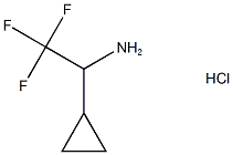 1-CYCLOPROPYL-2,2,2-TRIFLUOROETHAN-1-AMINE HYDROCHLORIDE, 75702-99-7, 结构式