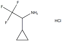 1-CYCLOPROPYL-2,2,2-TRIFLUOROETHAN-1-AMINE HYDROCHLORIDE,75702-99-7,结构式