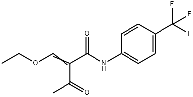 2-ACETYL-3-ETHOXY-N-(4-TRIFLUOROMETHYLPHENYL)ACRYLAMIDE 结构式