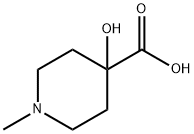 4-Piperidinecarboxylic acid, 4-hydroxy-1-methyl- (9CI) Struktur