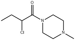 Piperazine, 1-(2-chloro-1-oxobutyl)-4-methyl- (9CI) Struktur