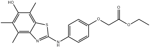 Acetic  acid,  [4-[(6-hydroxy-4,5,7-trimethyl-2-benzothiazolyl)amino]phenoxy]-,  ethyl  ester  (9CI)|