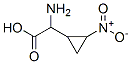Cyclopropaneacetic acid, alpha-amino-2-nitro- (9CI) 结构式