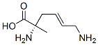 4-Hexenoicacid,2,6-diamino-2-methyl-,(2S,4E)-(9CI) 化学構造式