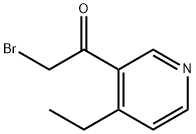 Ethanone, 2-bromo-1-(4-ethyl-3-pyridinyl)- (9CI) Struktur