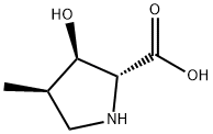 D-Proline, 3-hydroxy-4-methyl-, (3R,4R)- (9CI) Struktur