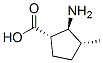 Cyclopentanecarboxylic acid, 2-amino-3-methyl-, (1S,2S,3R)- (9CI) Structure